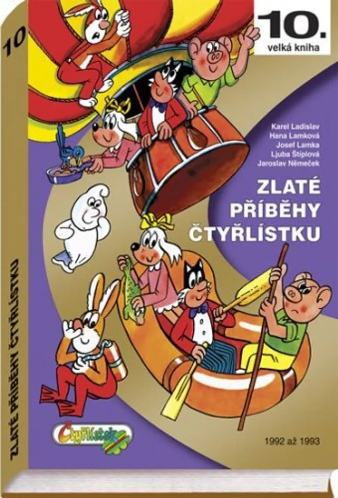 Bande Dessinée Čtyřlístk : Le 10ème Grand Album des Années 92-93