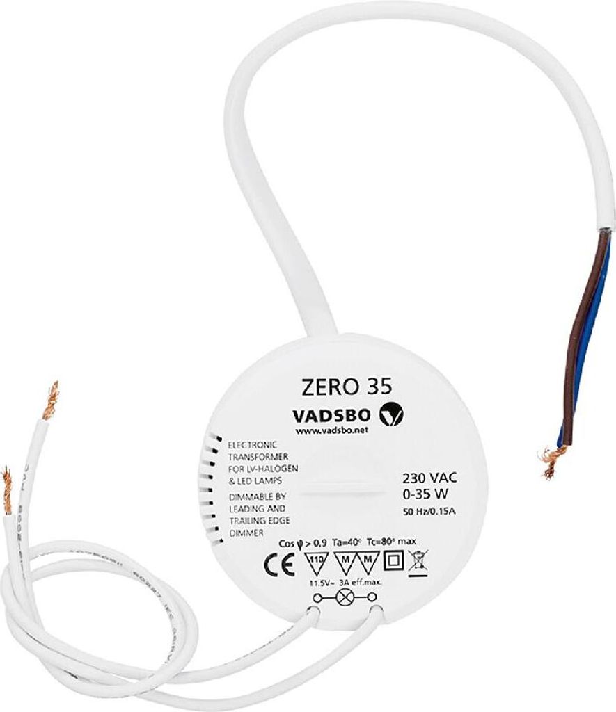 elektronischer Trafo 0-35W ZERO35 mit LED-Dimmer Produktbild 