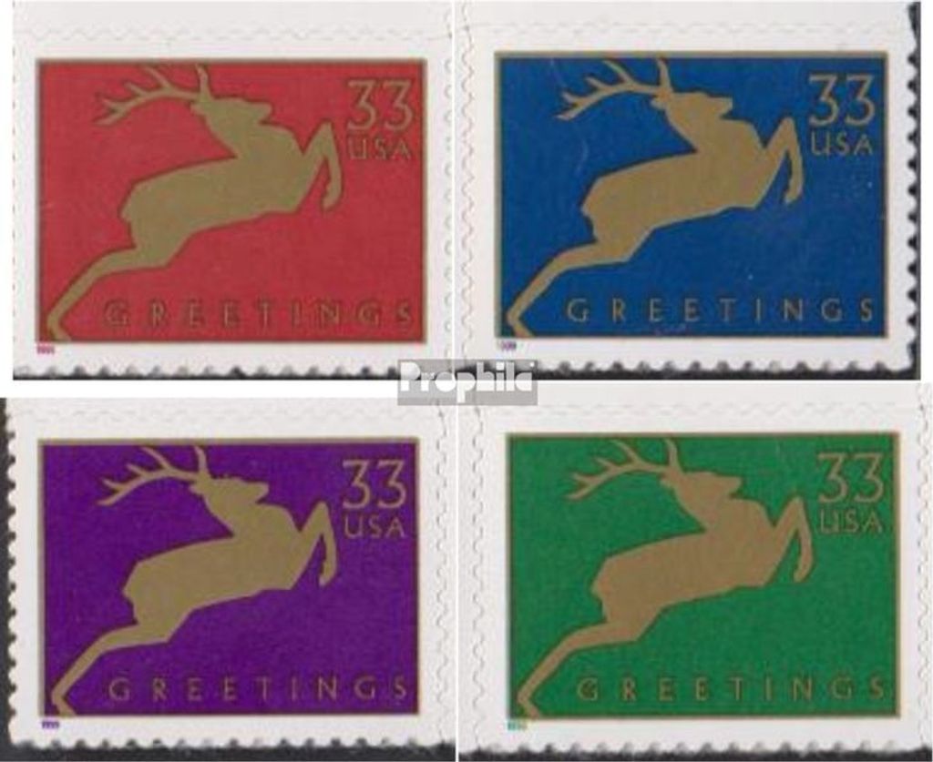 Briefmarken USA 1999 Mi 3216I BA-3219I BA (kompl.Ausg.) Produktbild 