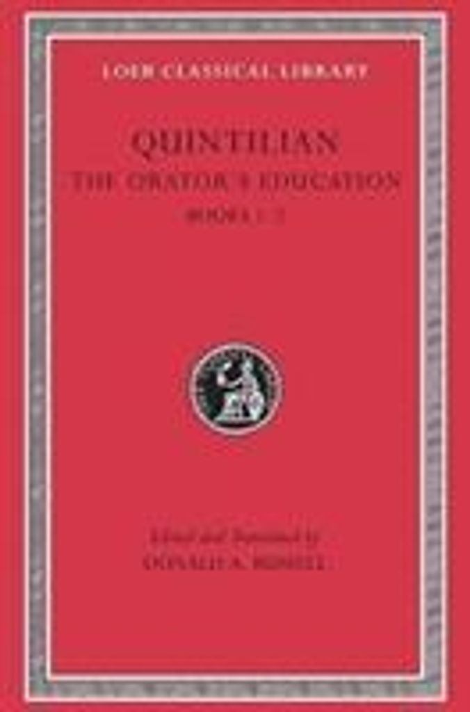 Orators Education Volume I Books 12 – Lingua: Inglese