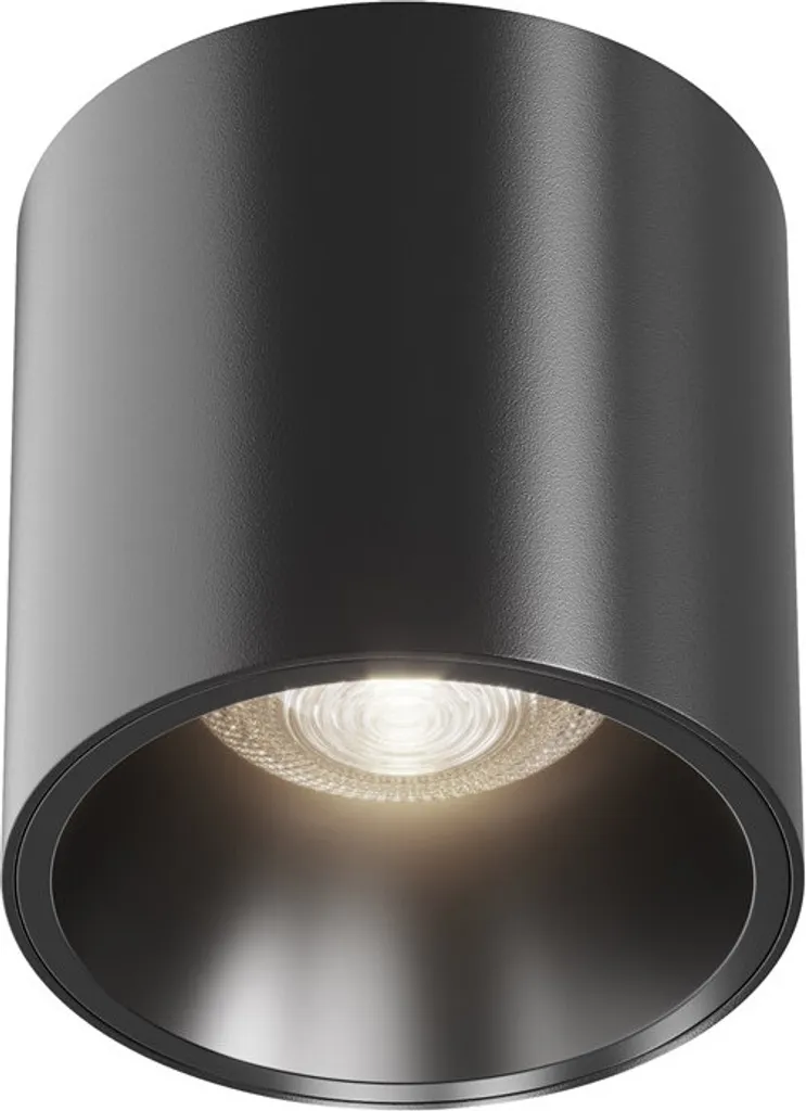 Spot de plafond LED noir 12W orientable pour couloir moderne
