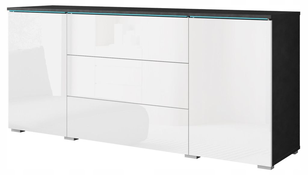 Dwoudveřová komoda VERA 150 cm s zásuvkami a nastavitelnými Obrázek produktu 