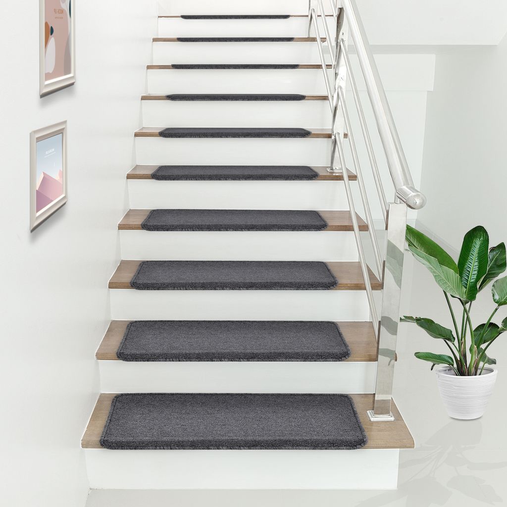 15X Stufenmatten Treppenmatten Treppenteppich Treppenschutz Stufenmatte SET DE 