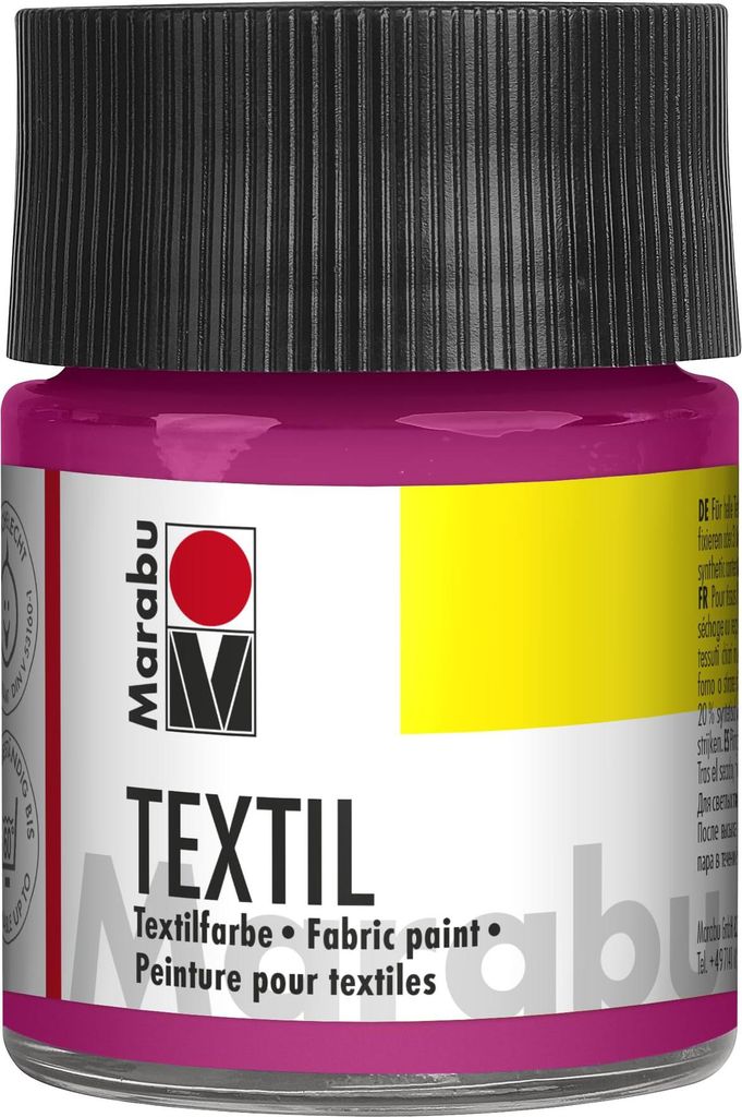 Peinture pour tissu Marabu "Textile" magenta 50 ml Image du produit 