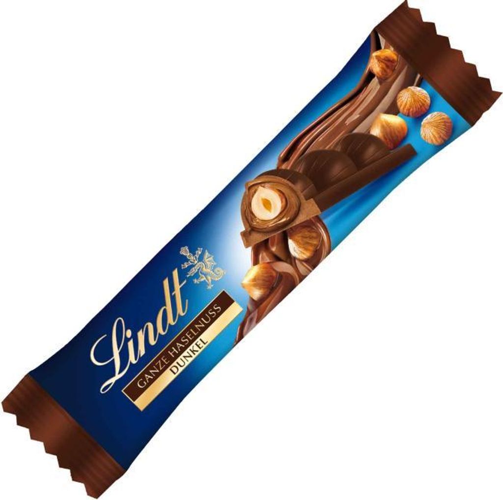 Lindt Nuss Deluxe Ganze Haselnuss Dunkel Riegel 35g Produktbild 