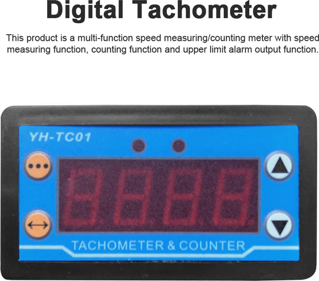 Cyfrowy tachometr YH-TC01 Cyfrowy wyświetlacz LED o Zdjęcie produktu 