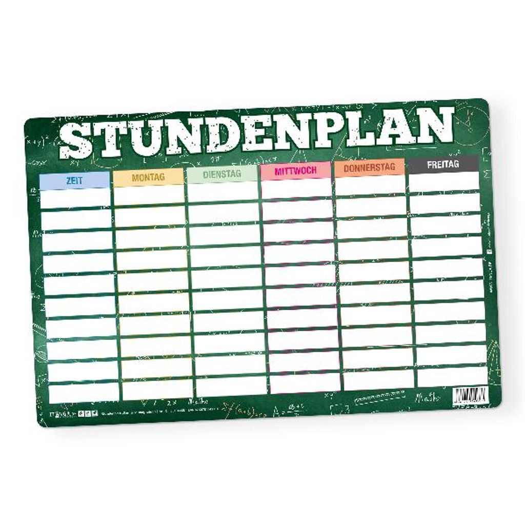 itenga Stundenplan magnetisch Formeln 30 x 20 cm Produktbild 