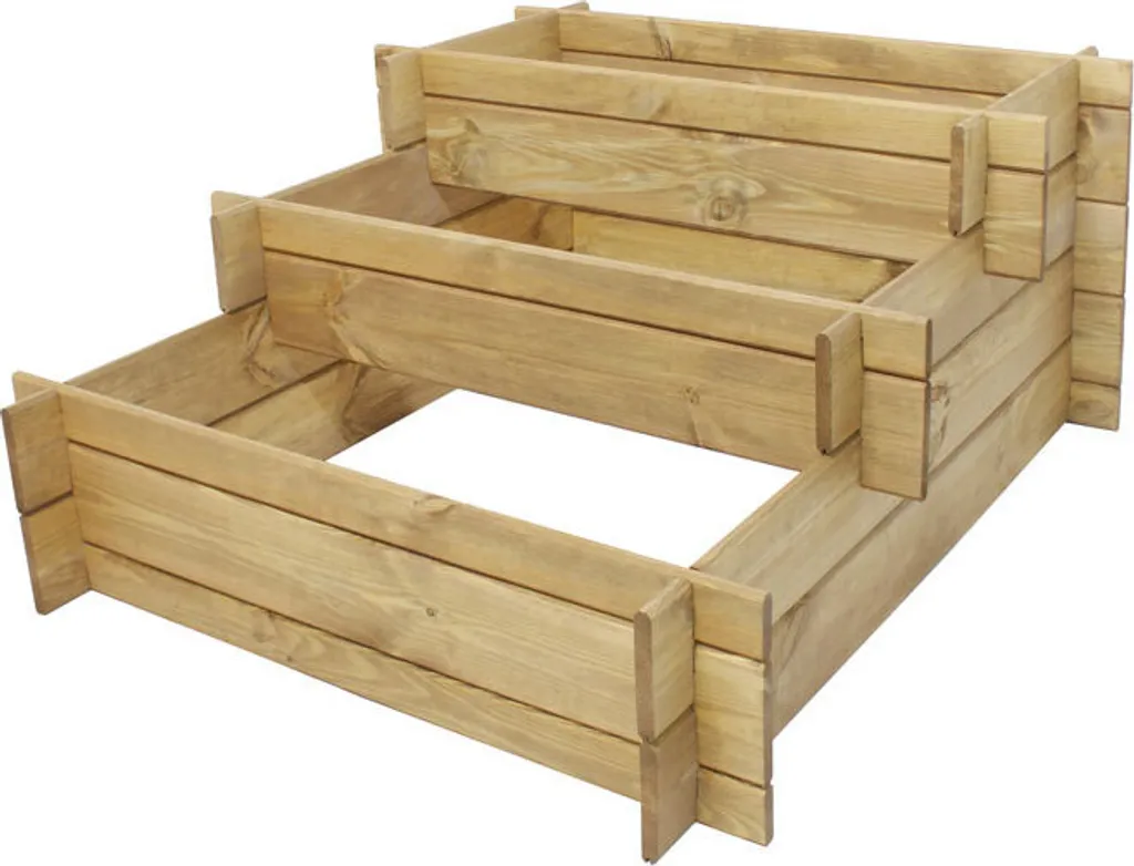 Lit surélevé en bois pour potager ergonomique Westmann Karla Nature