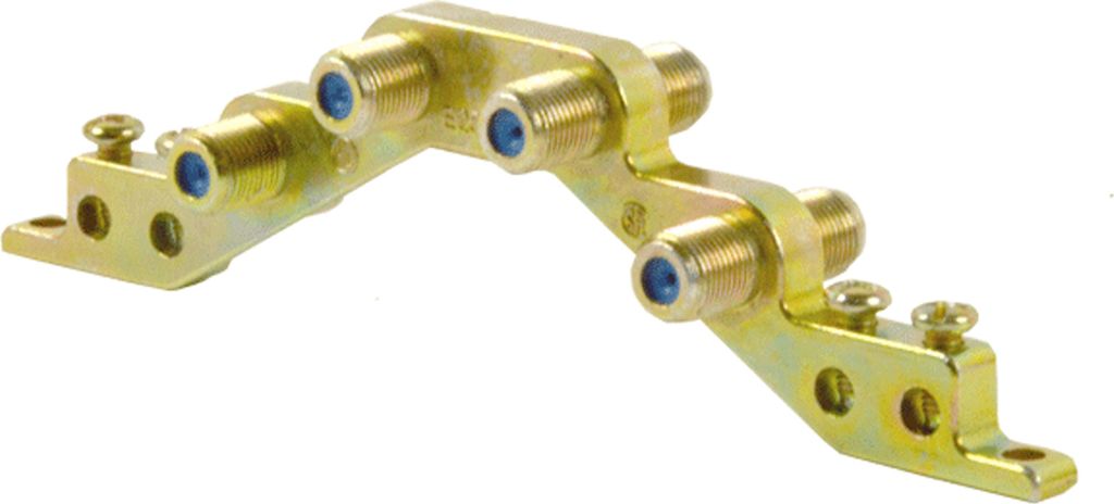 PremiumX Erdungsblock 4-fach F-Erdungsblock für Koax Leitungen F-Technik SAT Blitzschutz Block Potentialausgleich F-Verbinder