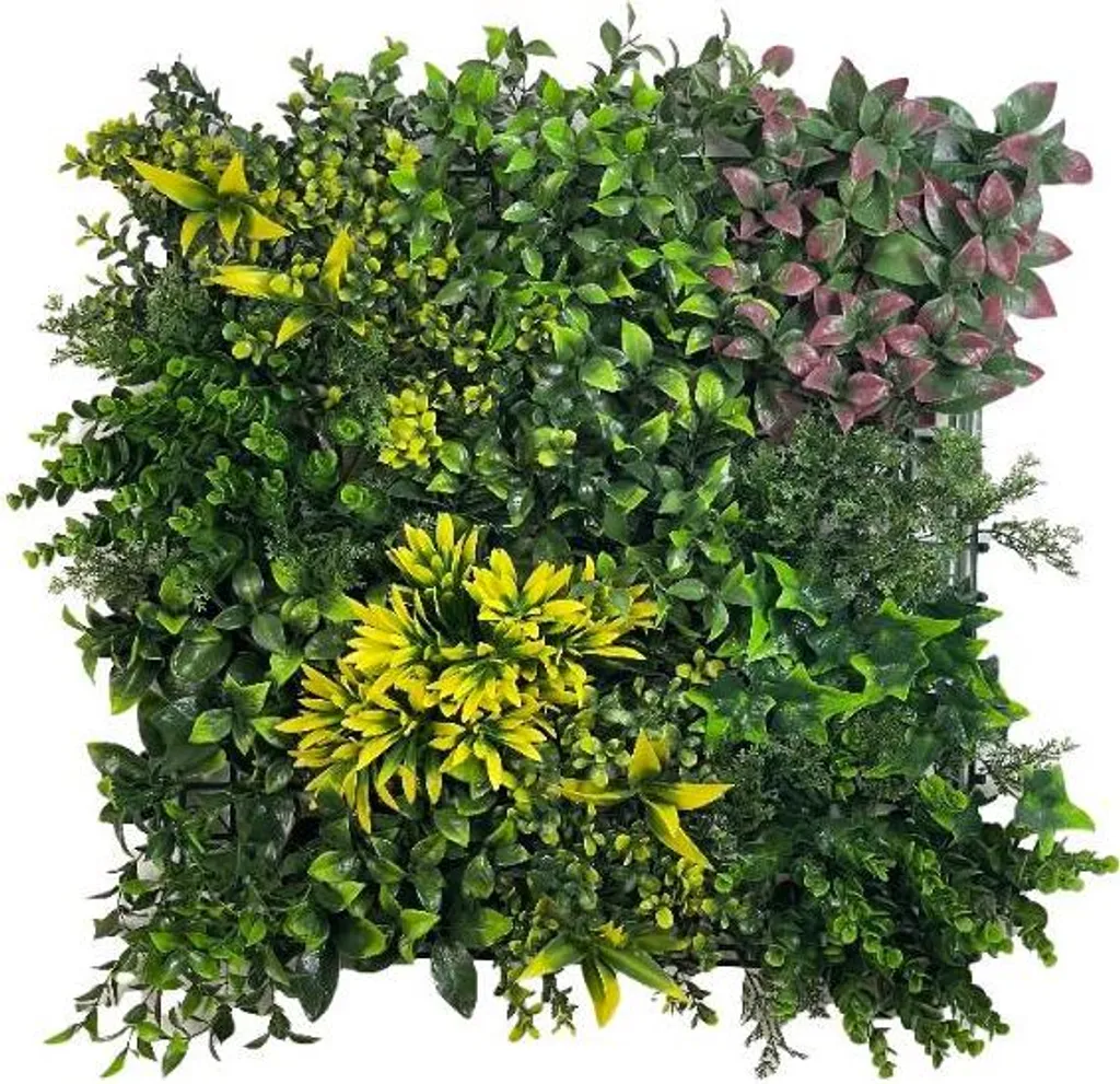 Mur végétal artificiel extérieur Juka pour balcon et terrasse 50x50