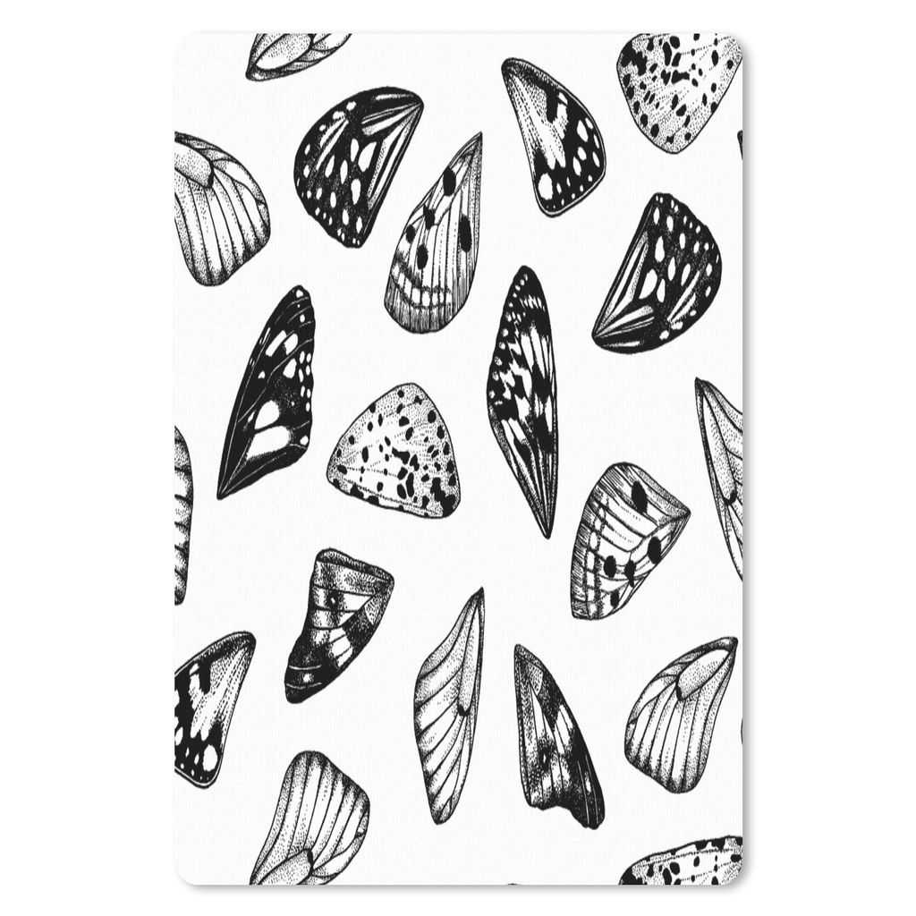 MuchoWow Mauspad Mousepad Schmetterling - Flügel - Muster 40x60 cm - Mousepads - Maus Mat - Pad - Mausunterlage - Schreibtisch Accesoire