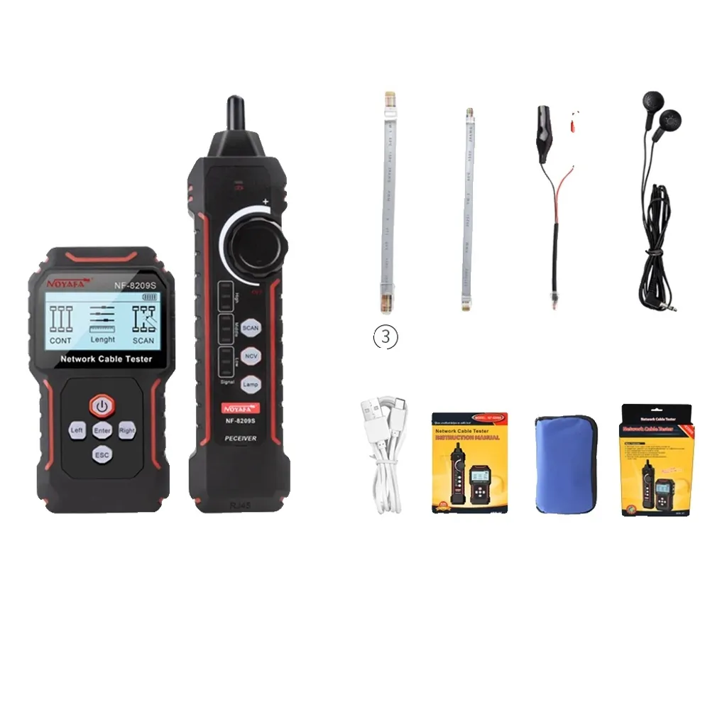 Noyafa NF-8209S Tester LAN: Mappa Cavi, PoE e Localizzatore Digitale