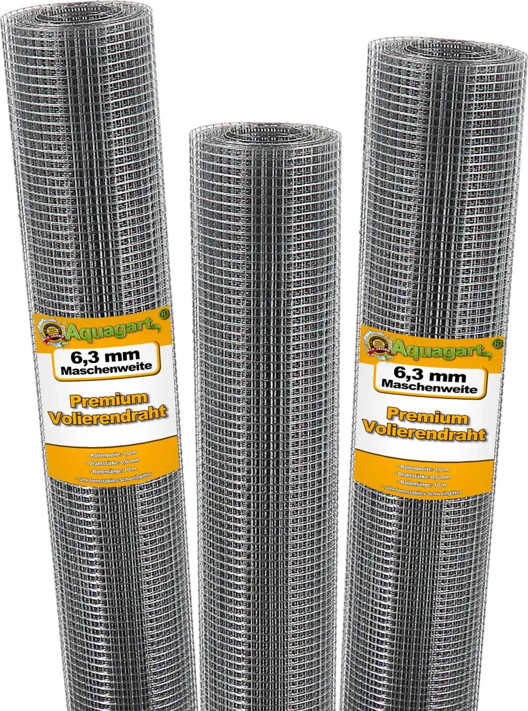 Grillage à mailles métalliques 10x1m résistant pour protection jardin