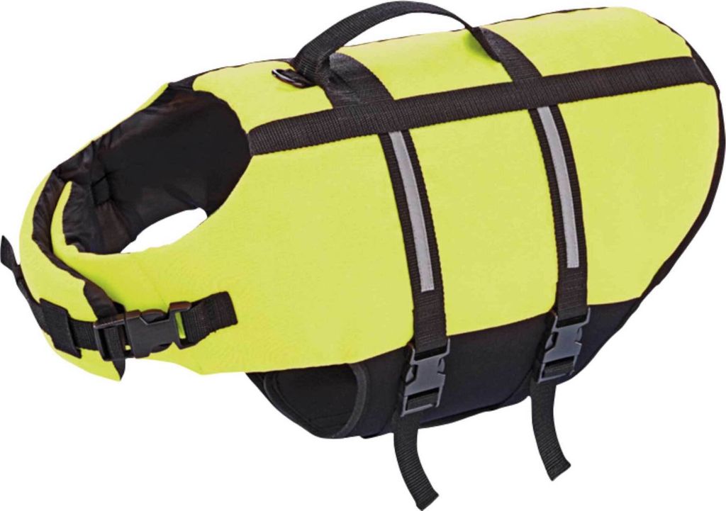 Nobby Pet Schwimmhilfe, L, neon gelb, 40 cm