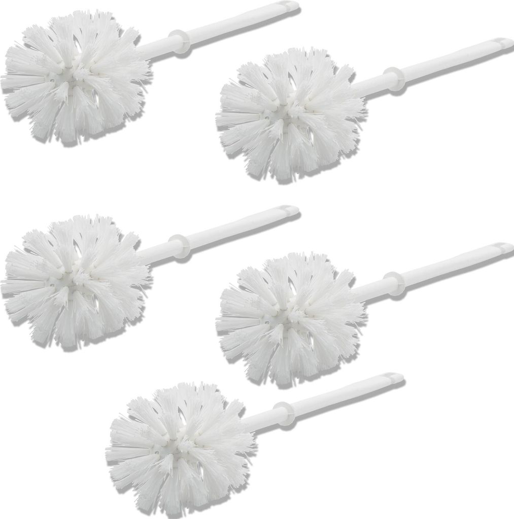 5x Klobürste Ersatzbürste WC Bürste Toilettenbürste Klo Toiletten Bürste Weiß