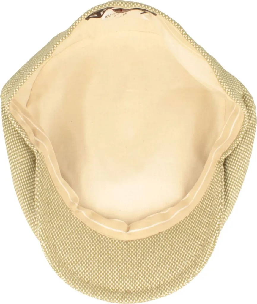 Flat Cap Hut Breiter en coton bio avec tissu structuré de haute qualité