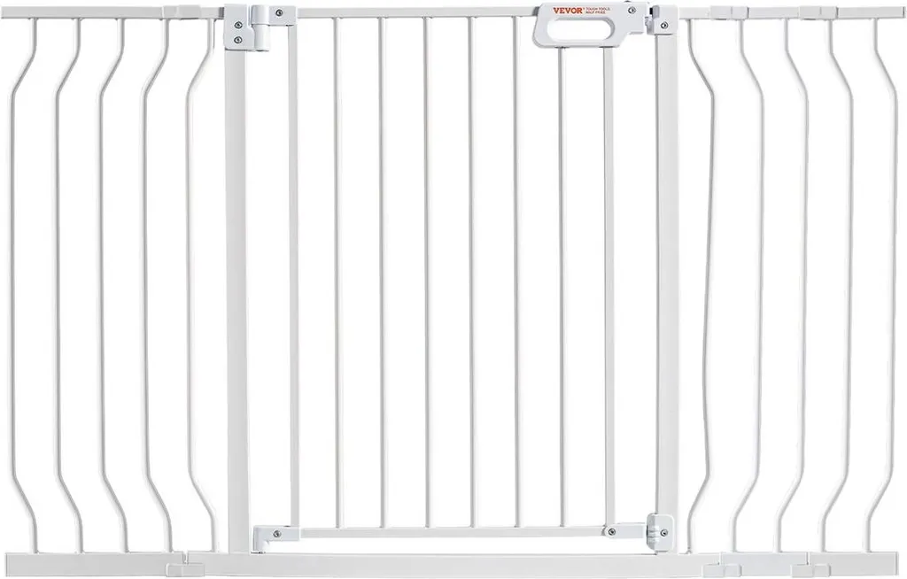 Barrière de sécurité bébé extra large 75-135 cm blanche pour escalier