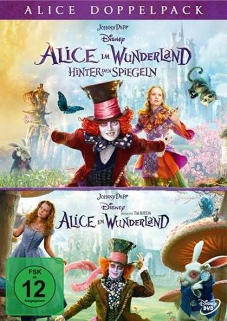 Alice im Wunderland 1 + 2 (Pack) [DVD] Produktbild 