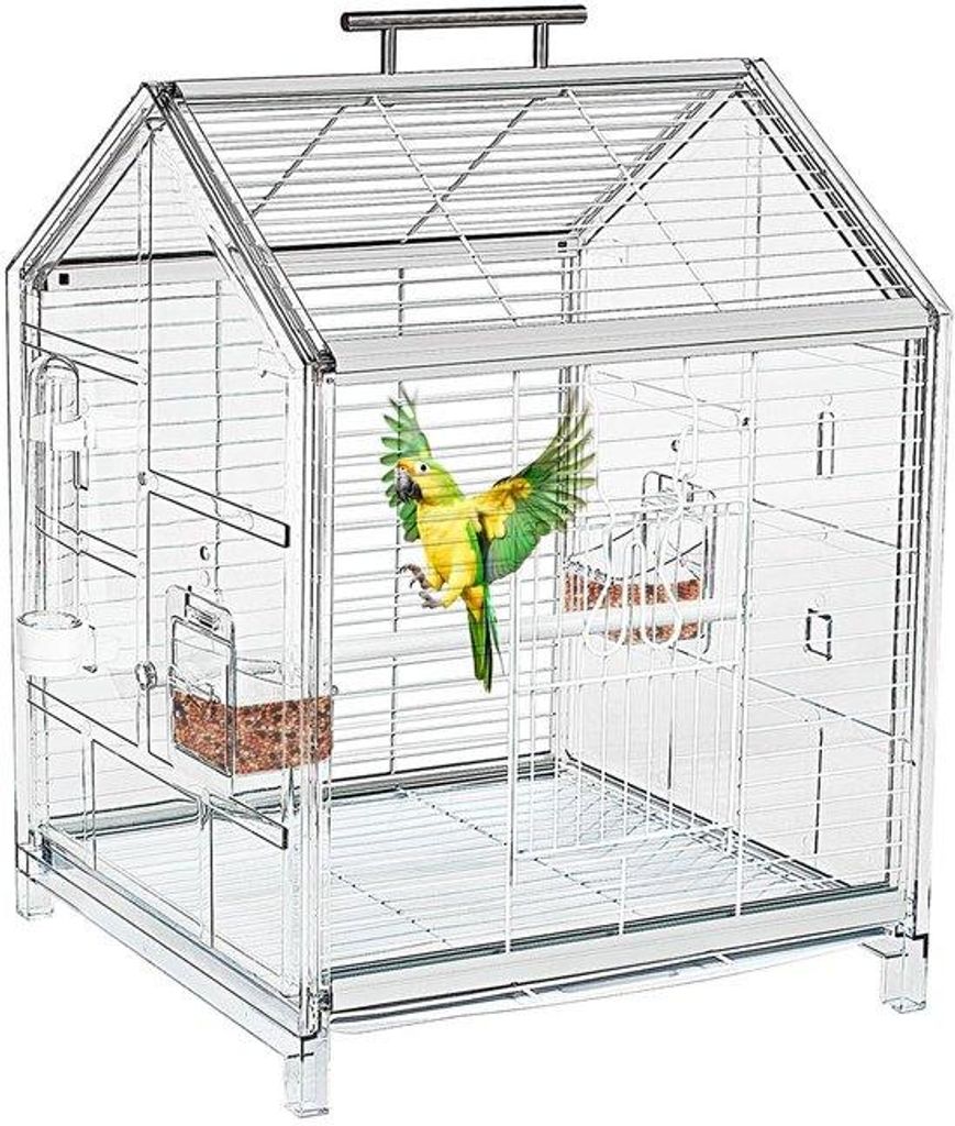Ibenzoa® Draagbare vogelkooi – lichtgewicht transportkooi Productafbeelding 