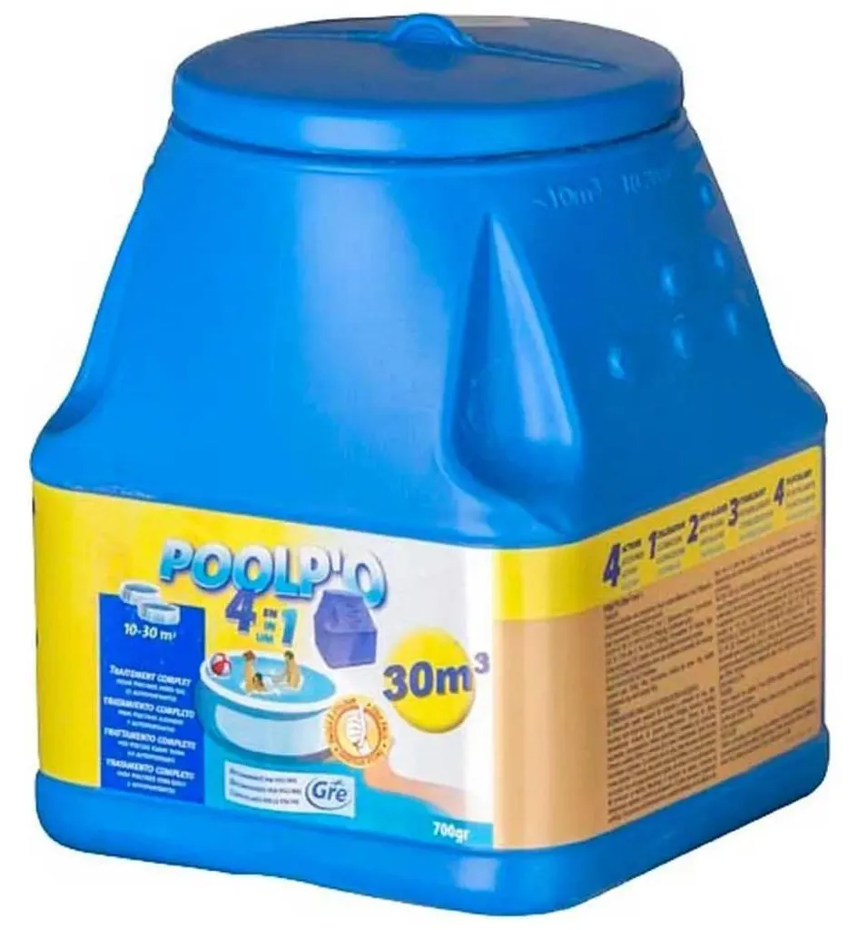 Gre Poolp'o Traitement 4 Actions 700g - Eau Cristalline en un Geste