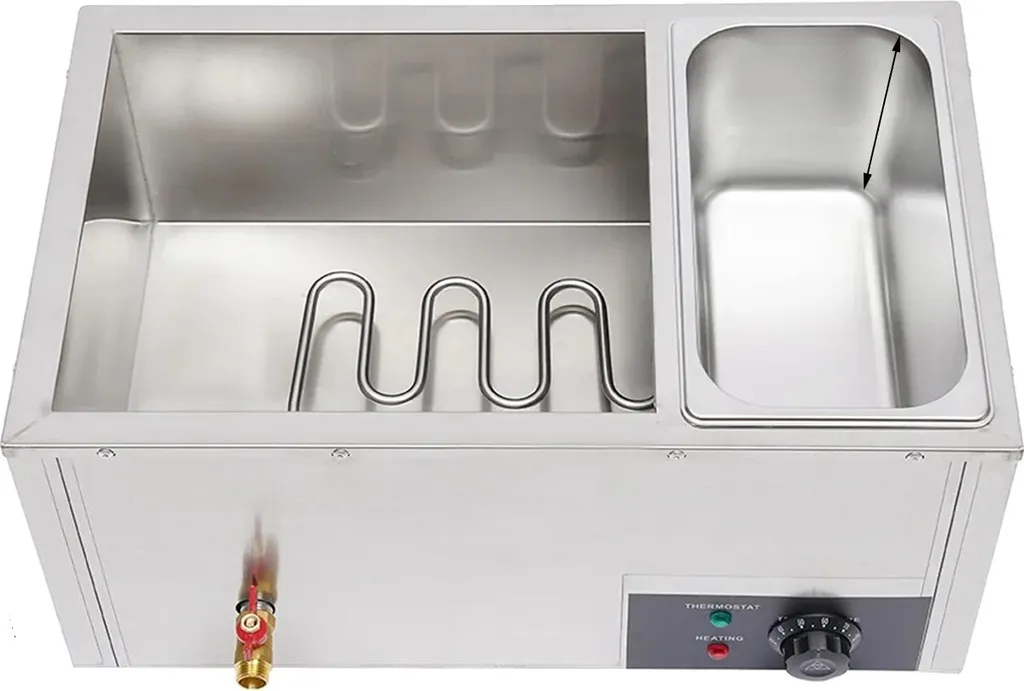 Réchauffeur de plats inox 3x7L argenté : maintien au chaud idéal pro