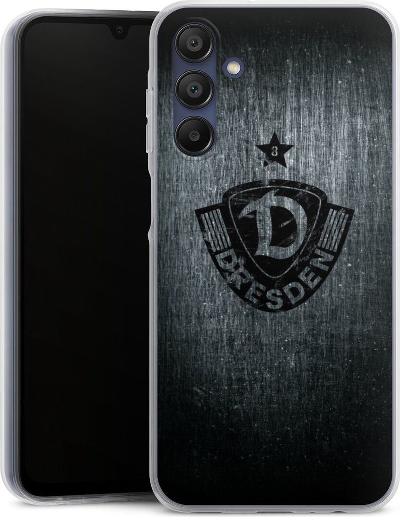 DeinDesign Handyhülle für Samsung Galaxy A15 5G Silikon Hülle Case Smartphone Schutzhülle Offizielles Lizenzprodukt SG Dynamo Dresden Vintage