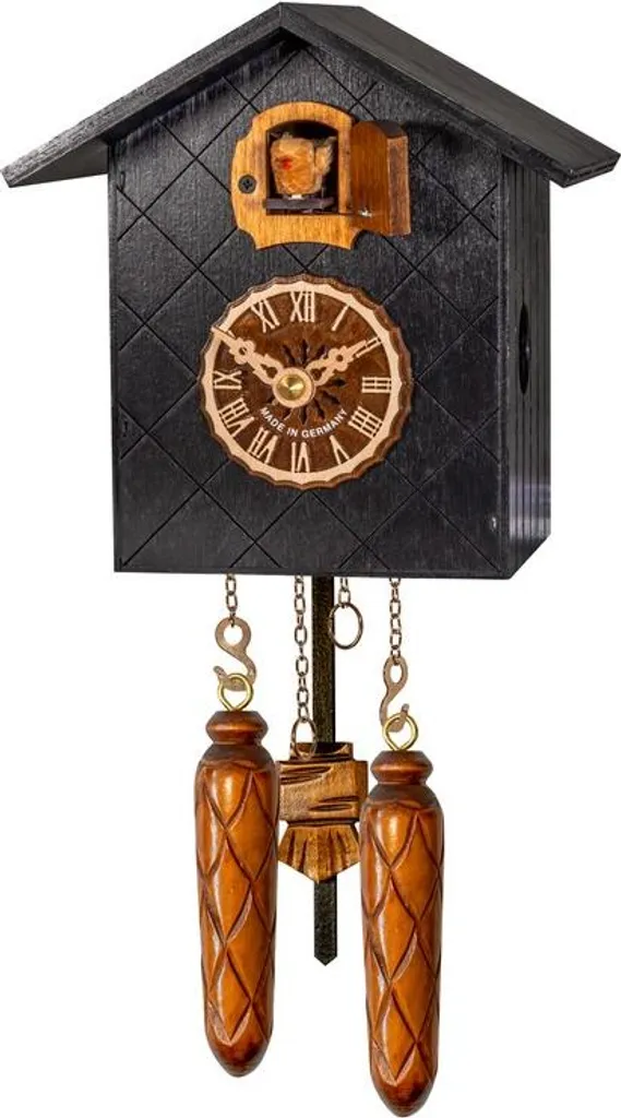 Coucou Quartz sans Remontage en Noyer 16 cm - Silence Nocturne Garanti