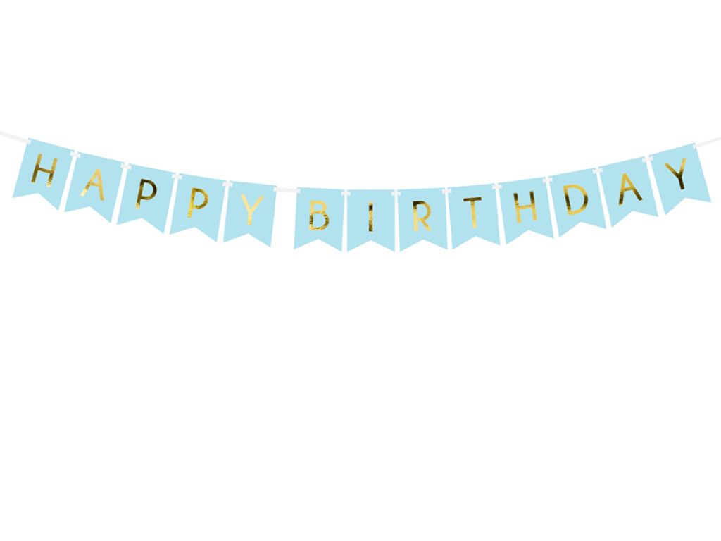 Giranda Happy Birthday jasno niebieska 15x175cm Zdjęcie produktu 