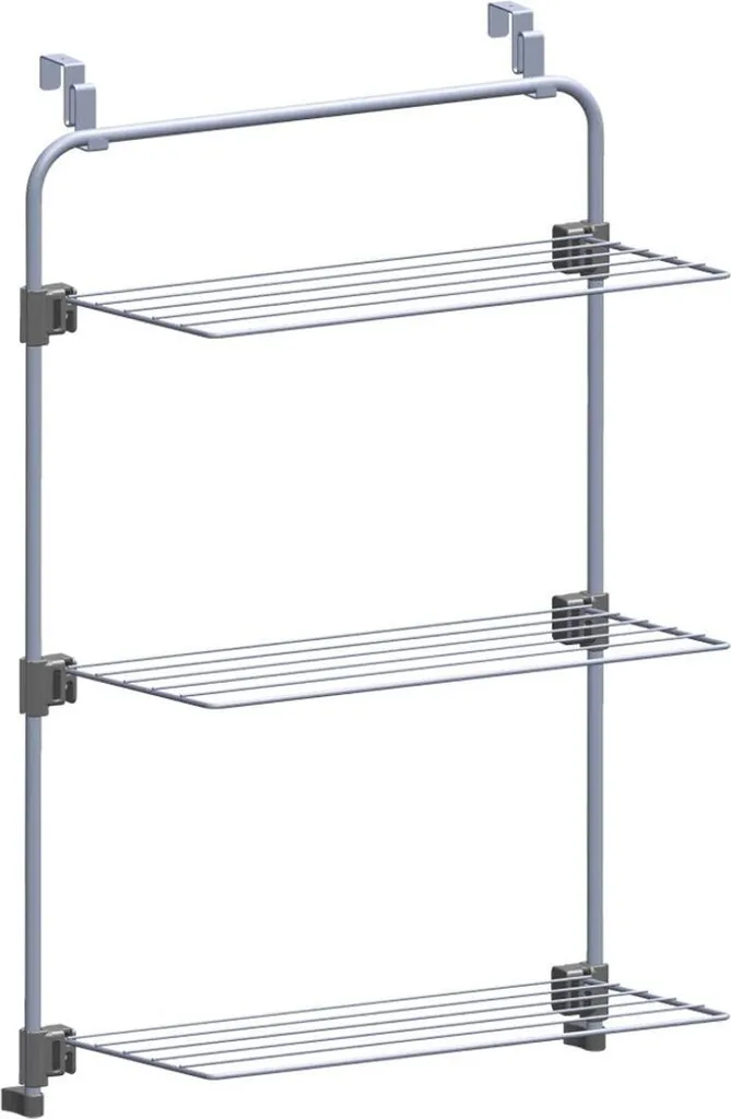 Séchoir porte et douche Metaltex Epotherm - Étendoir inox 3 niveaux