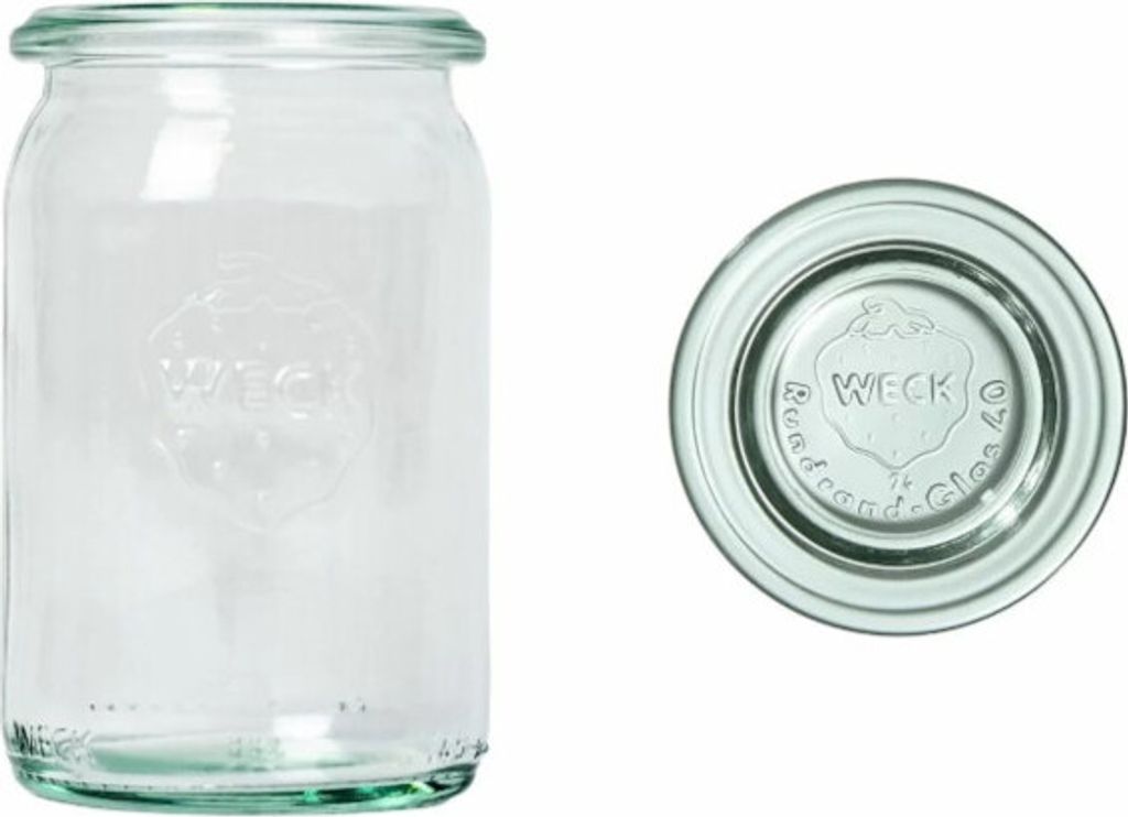 WECK Zylinderglas ZYLINDER 145 ml mit Deckel, 12 Stück
