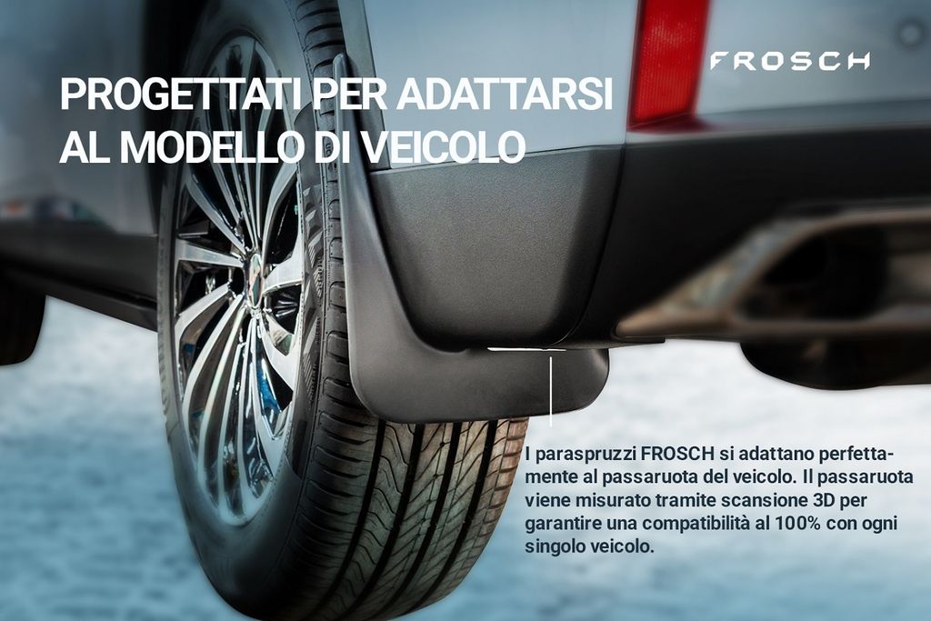 FROSCH parafanghi posteriori in gomma su misura per KIA Immagine del prodotto 