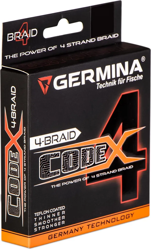 Germina 4-Braid Code 0,16 mm Vert - Ligne de Pêche 150m Haute Résistance - 4
