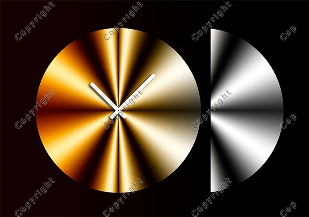 Orologio da Parete Design Dixtime 4283 | Moderno Silenzioso 35x50 cm