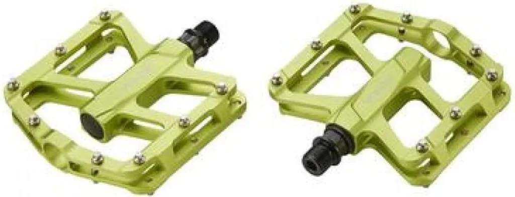 Pédales VTT Voxom Pe16 Vertes : Finis les Pieds qui Glissent sur l'Alu