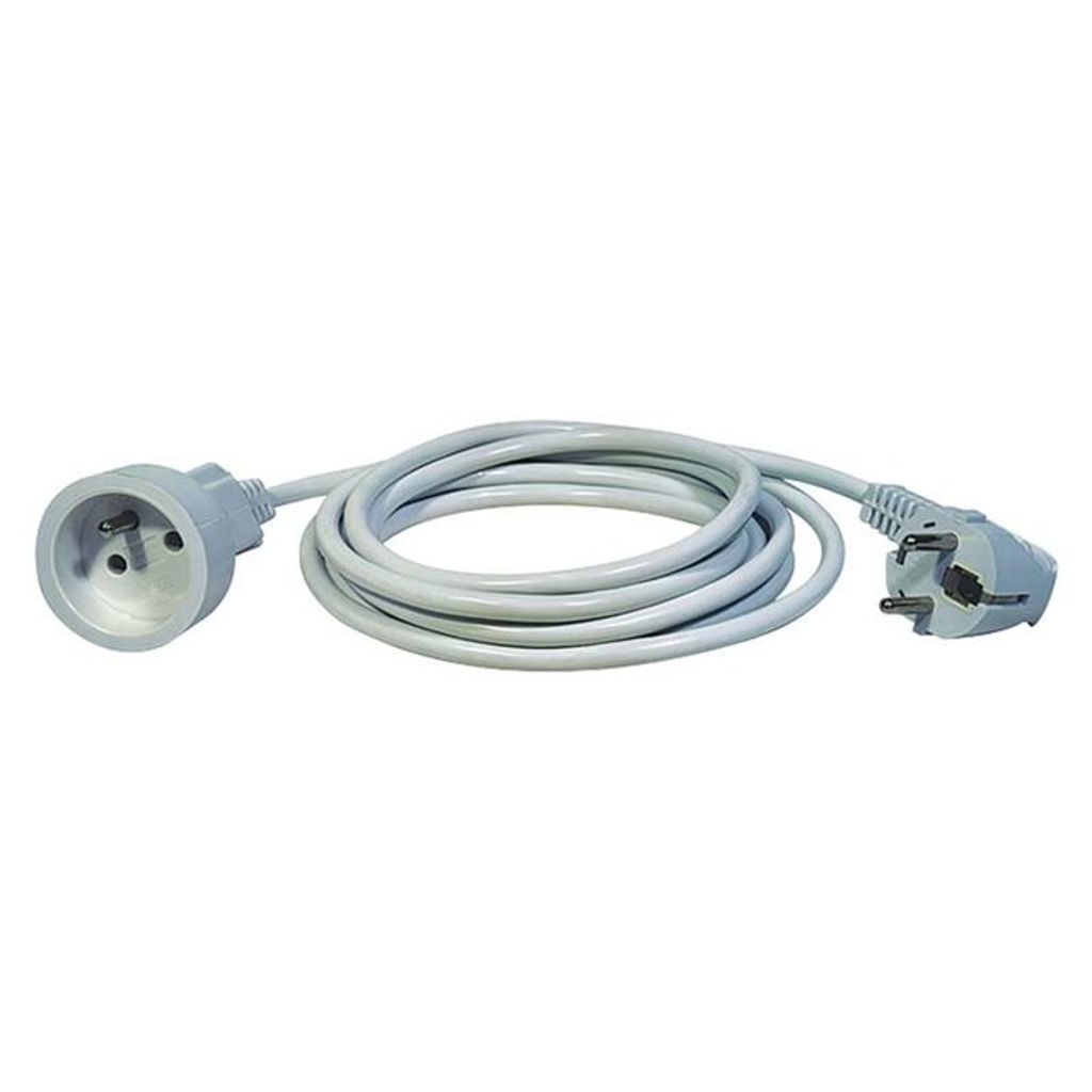 EMOS Câble de rallonge 1,5 m / 1 prise / blanc / PVC / 1 Image du produit 