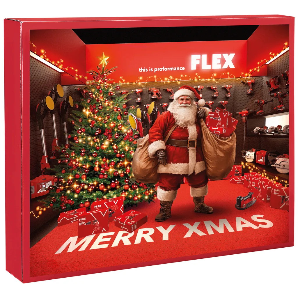 Calendrier de l'Avent Flex 2025 avec visseuse SD 7 et coffret embouts