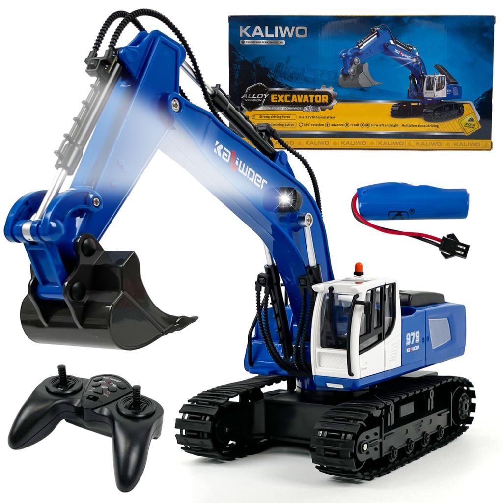 Excavateur RC Kaliwoer 13550 – Pelle Télécommandée 1:18 Image du produit 