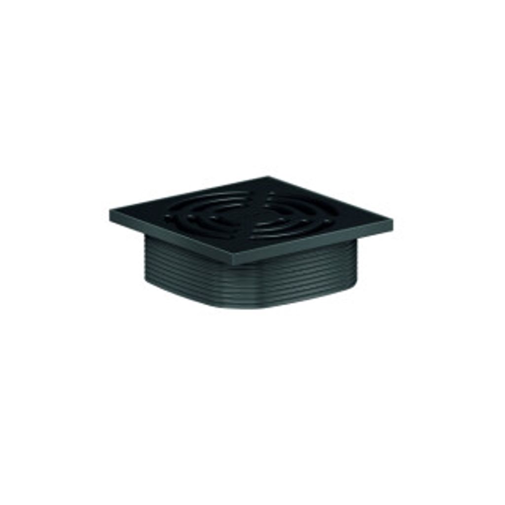 Dallmer Aufsatz DallDrain Pure, 120x120mm, schwarz matt
