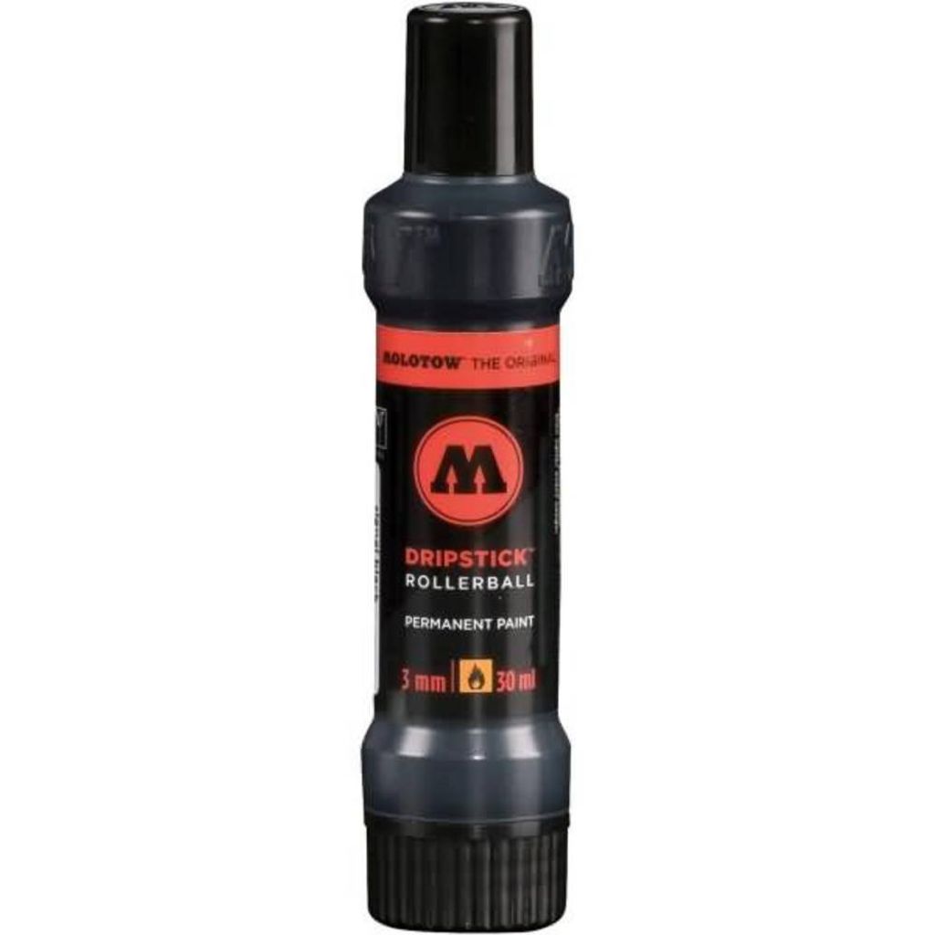 Molotow Dripstick Rollerball PP 3mm 30ml, signalschwarz, Squeeze Bottle