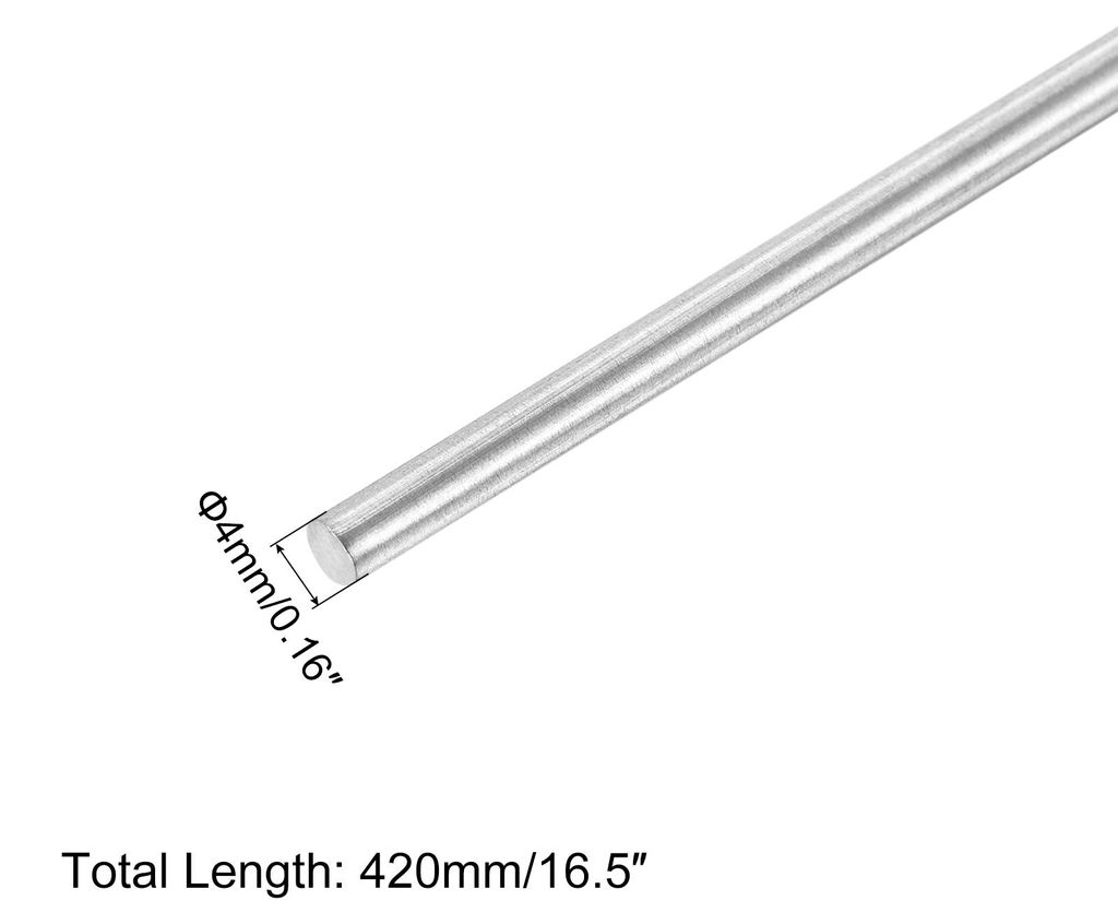 8 Stš¹ck 304 Metallstangen Garten, 4mm x 420mm Metallst?be fš¹r DIY Handwerk, Motorrad, Deko, Garten