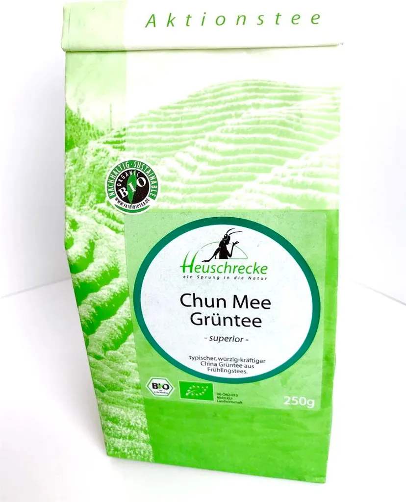 Thé vert Chun Mee 250g paquet de 12 riche en antioxydants naturels