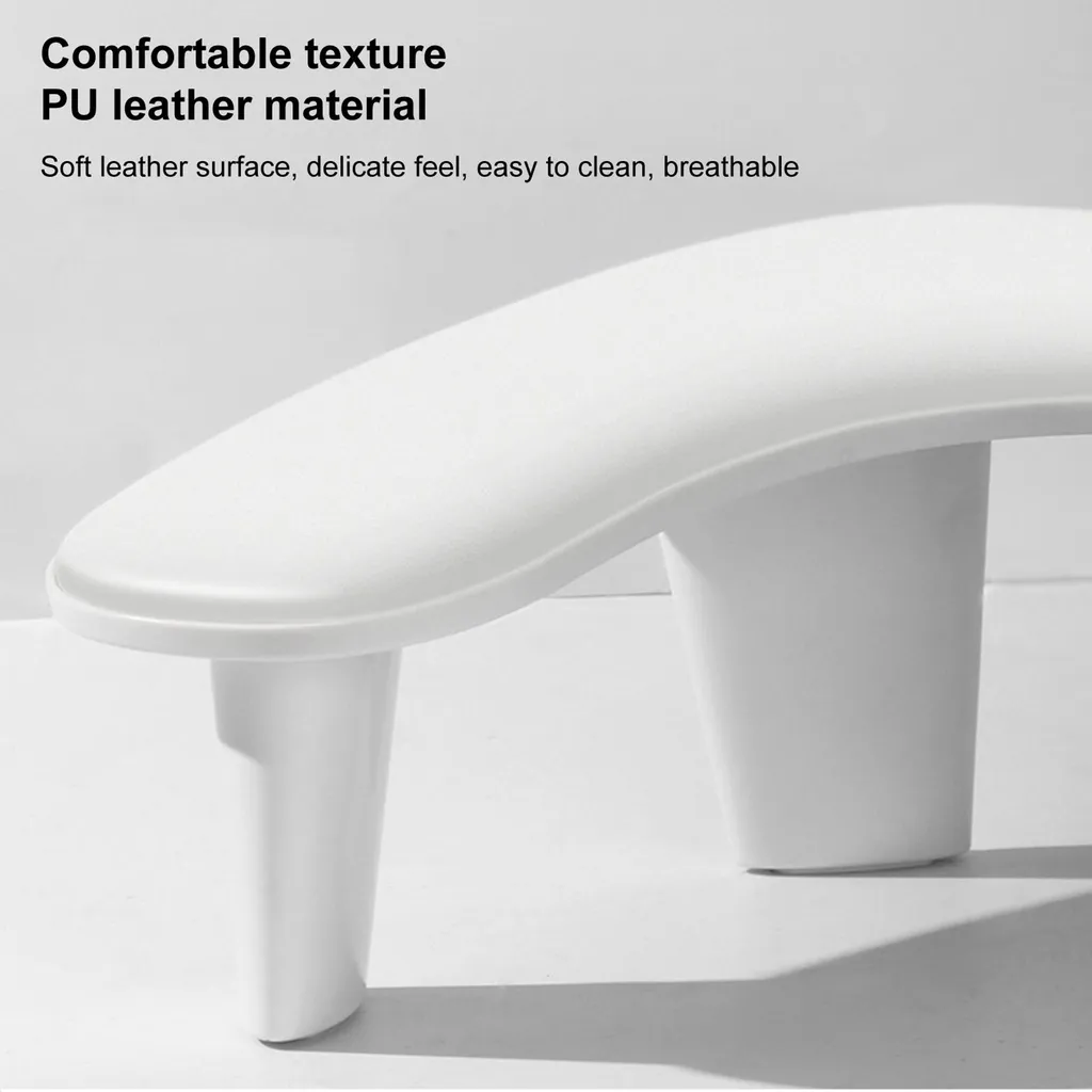 Coussin manucure repose-bras en forme de U pour ongle et main - Noir