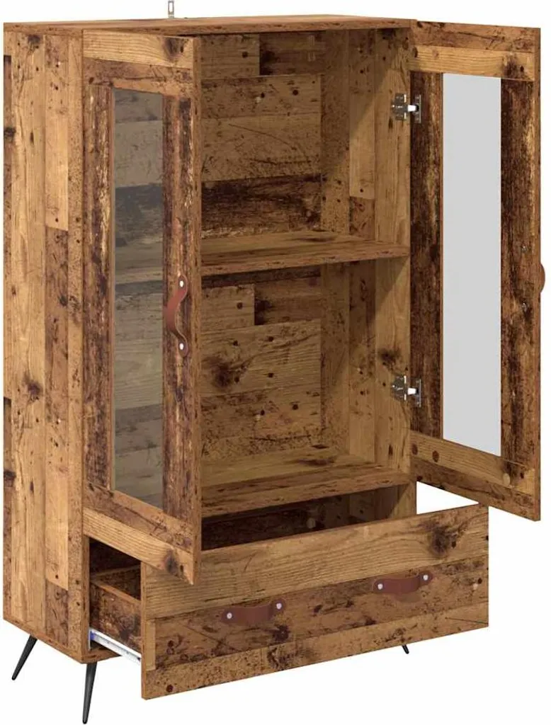 Credenza Moderna VidaXL In Legno Multistrato Color Cemento Grigio - Mobile Contenitore Con Ante 69,5x31x115 Cm - Ampio Spazio E Kit Anti-ribaltamento Incluso