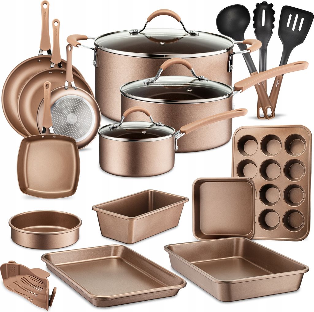 Conjunto de 20 piezas de batería de cocina NutriChef, que Imagen del producto 