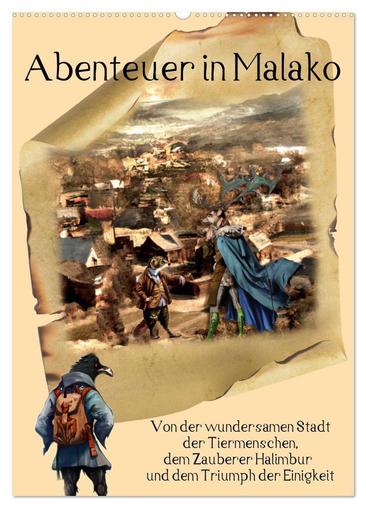 Abenteuer in Malako (Wandkalender 2027 DIN A2 hoch), CALVENDO Monatskalender