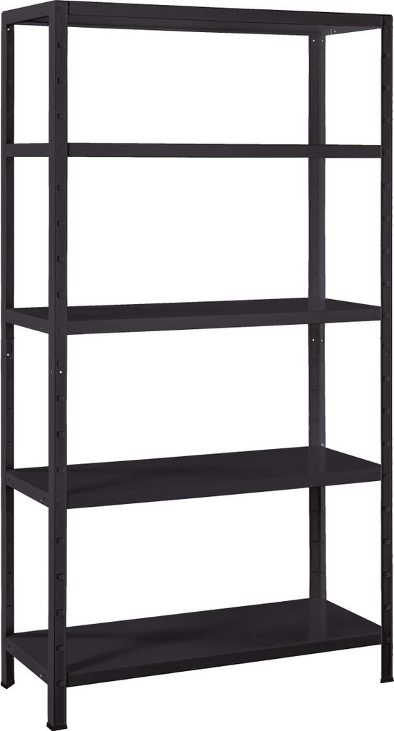 Schulte Regal Stecksystem Blackline 1800x900x400mm mit 5 Böden aus Metall 70kg Fachlast