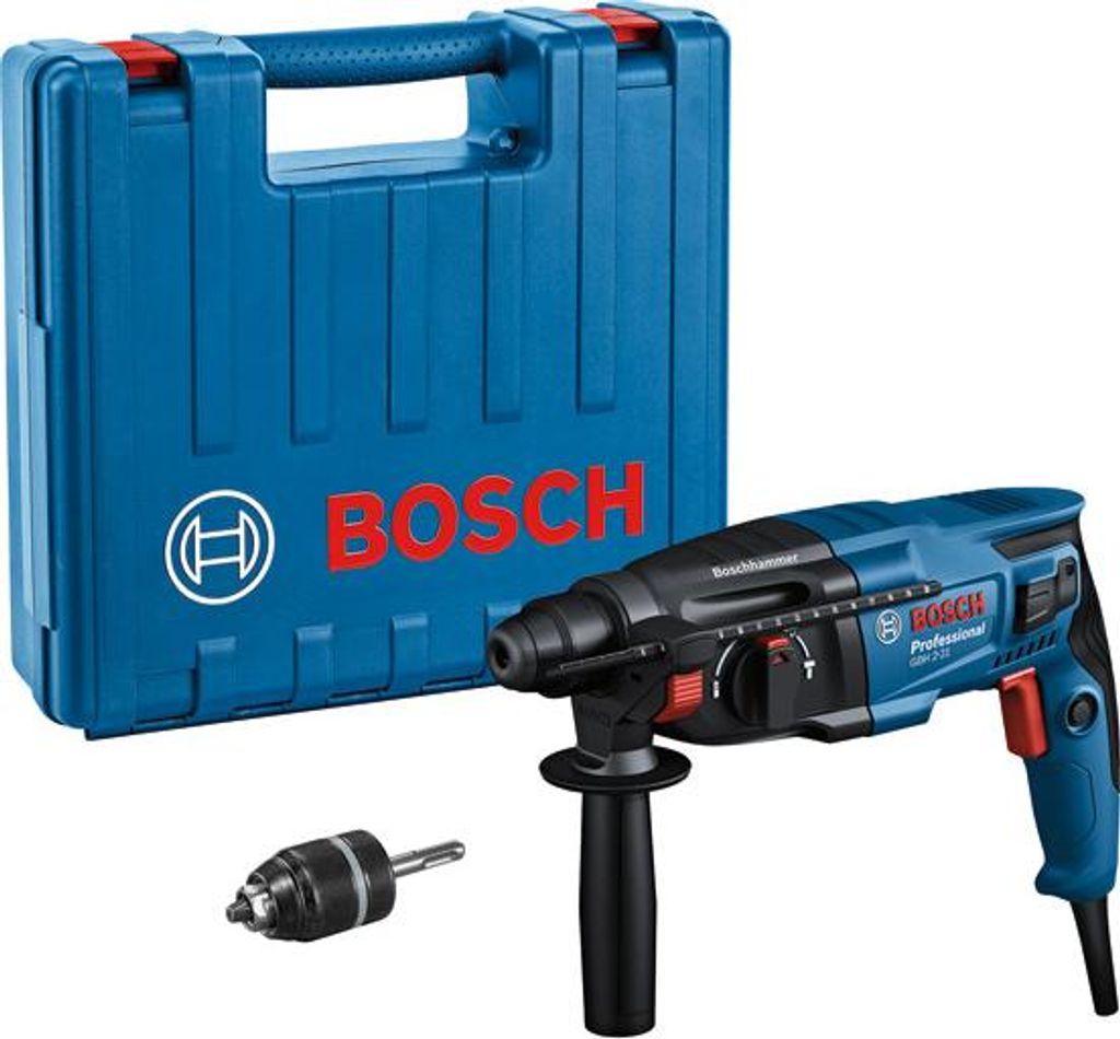 Bohrhammer mit SDS plus GBH 2-21: Schnellspannbohrfutter SDS plus-Adapter