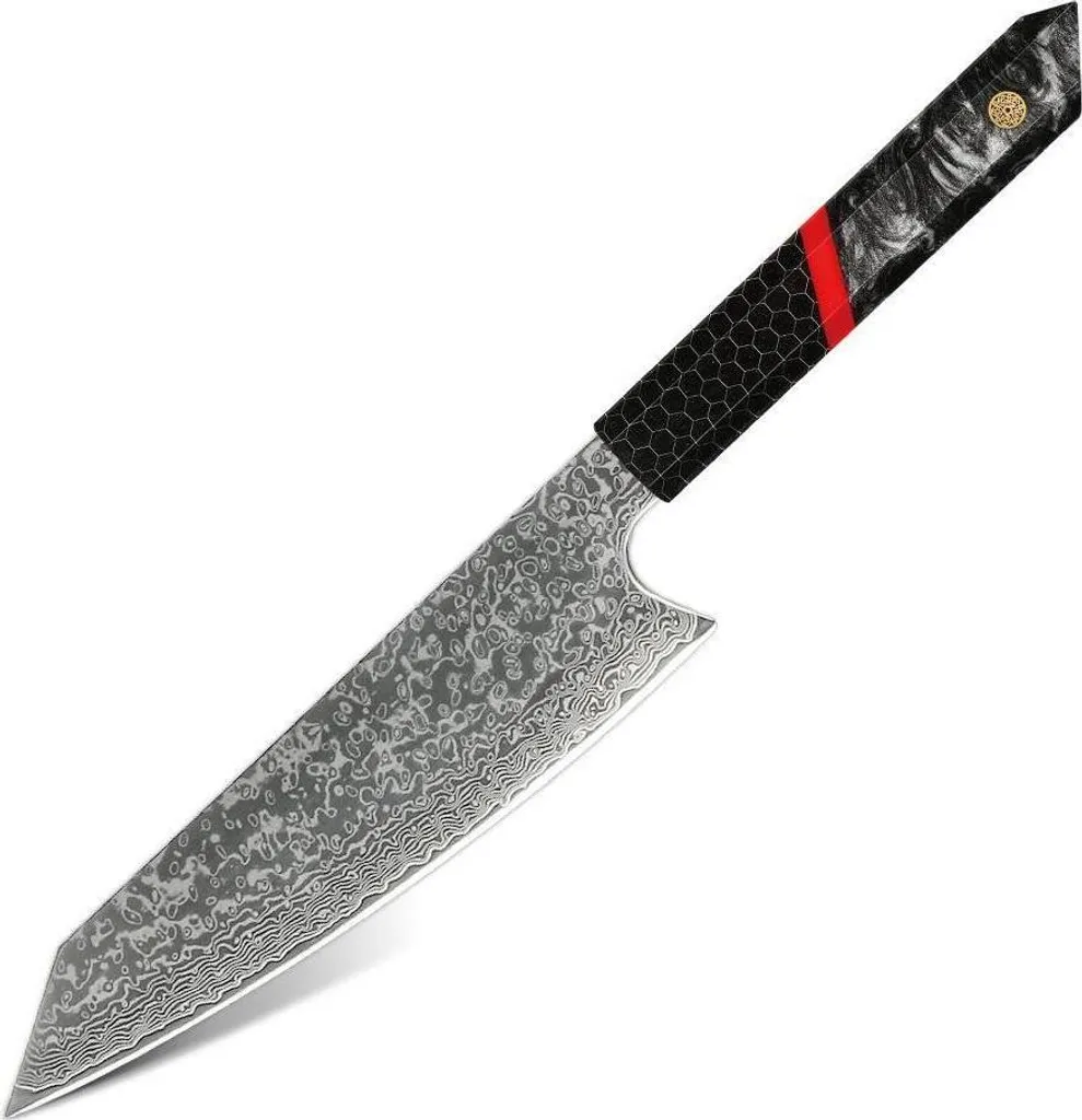 Shinsei Kiritsuke Nero KP37587: Coltello Damascato da Chef Professionale - 1