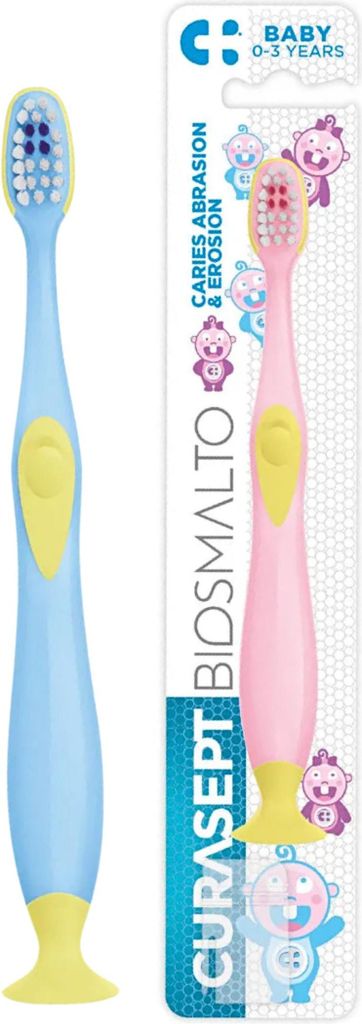 Curasept Biosmalto Babyzahnbürste für Kinder von 0-3 Jahren