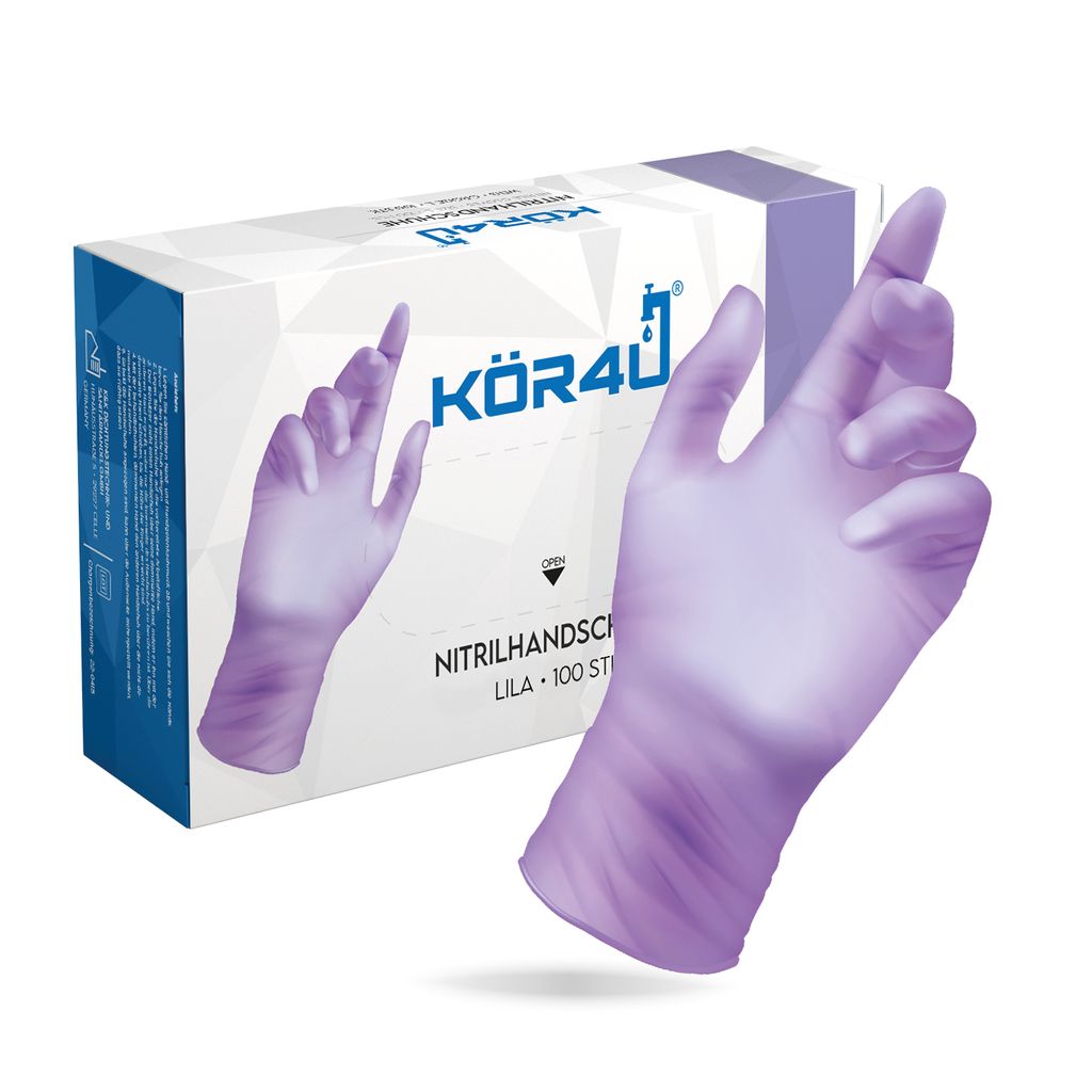 Lot De 100 Gants Jetables En Nitrile Jetables Non Poudrés - Sans Latex - En Caoutchouc - Dans Une Boîte Distributrice (M, Noir, 100